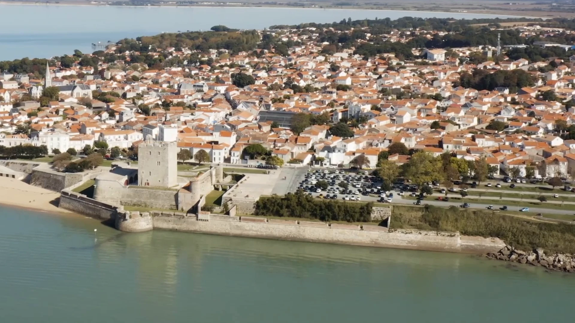 Vue aérienne de Fouras et de la baie